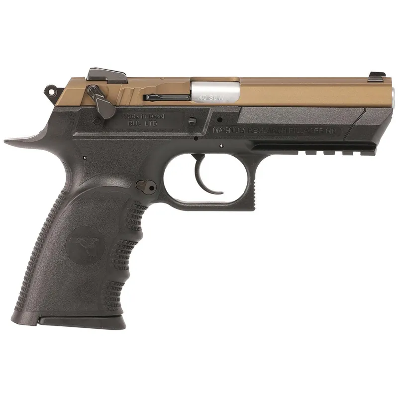 Magnum Research BE94133RLBB Baby Eagle III 40 S&W 12+1 4.43" Burnt Bronze Carbon Steel Slide Black Textured