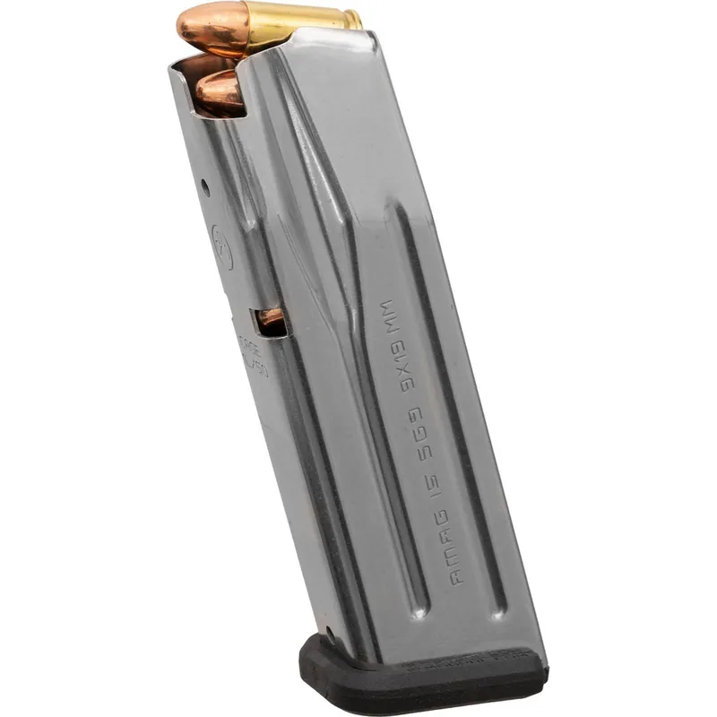 Magpul MAG1464SST AMAG 15rd 9mm Fits Sig P320 Silver Stainless Steel