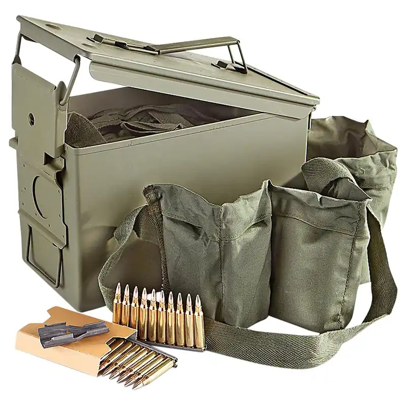PMC 223AMB Bronze 223Rem 55gr Full Metal Jacket 840 Per Box/2 Case *Includes Ammo Can & Bandoleer