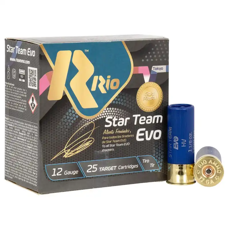 Rio Ammunition ST32HV75 Star Team EVO High Velocity 12Gauge 2.75" 1 1/8oz 7.5Shot 25 Per Box/10 Case