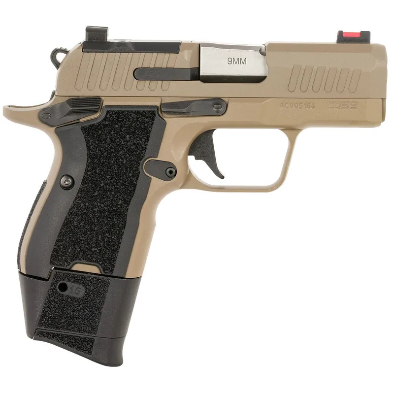 Kimber Mfg, Inc 3700881 CDS9 Lite 9mm Luger 15+1 3.18" Match Grade Barrel, Stainless Steel Optic Ready/Serrated Slide, Aluminum Frame w/Beavertail, RMSc Footprint, Ambidextrous