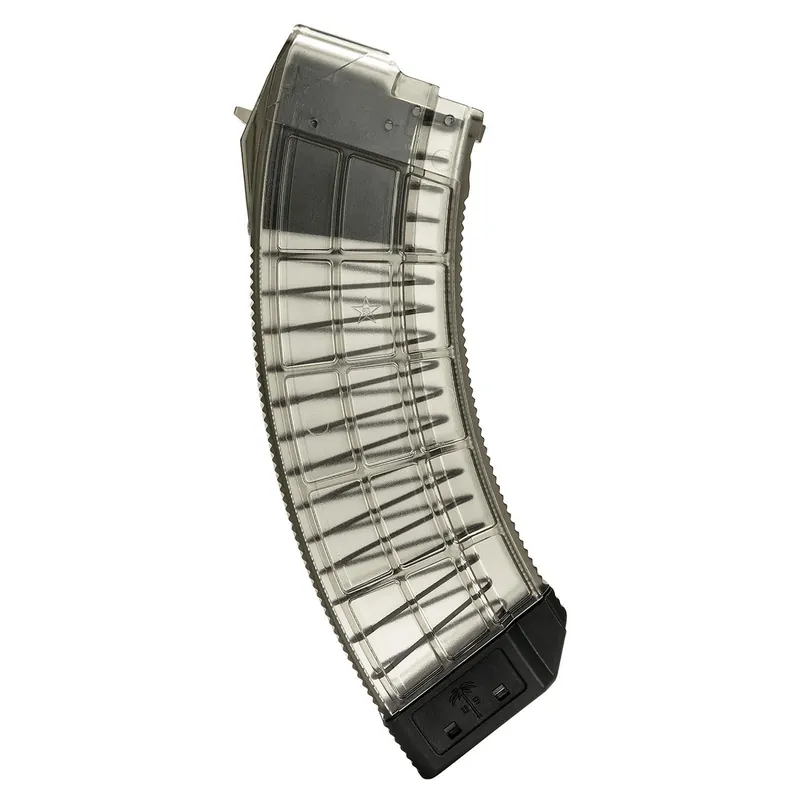 US Palm MA1120A Standard 30rd 7.62x39mm Fits AK-47 Clear w/ Black Floor Plate