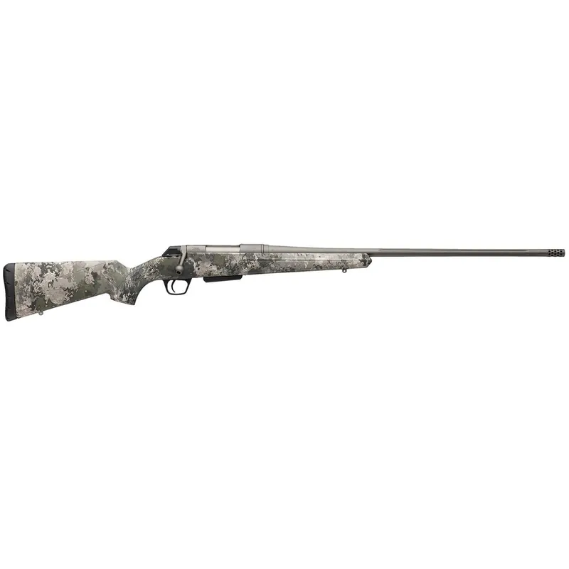 Winchester Repeating Arms 535800212 XPR Extreme 243 Win 3+1 22" Tungsten Cerakote Fluted Threaded Barrel & Drilled & Tapped Steel Receiver, Fixed TrueTimber VSX Synthetic Stock