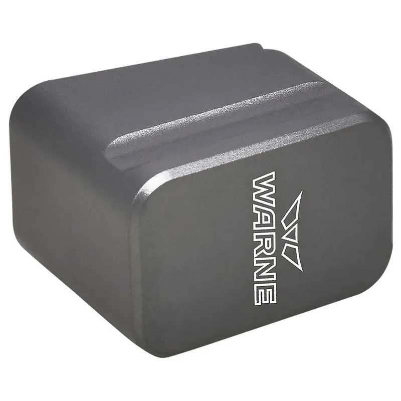 Warne MEG1754GR Magazine Extension made of 6061-T6 Aluminum with Hardcoat Anodized Gray Finish for Glock 17, 22 Magazines (Adds 5rds 9mm Luger, 4rds 40 S&W)