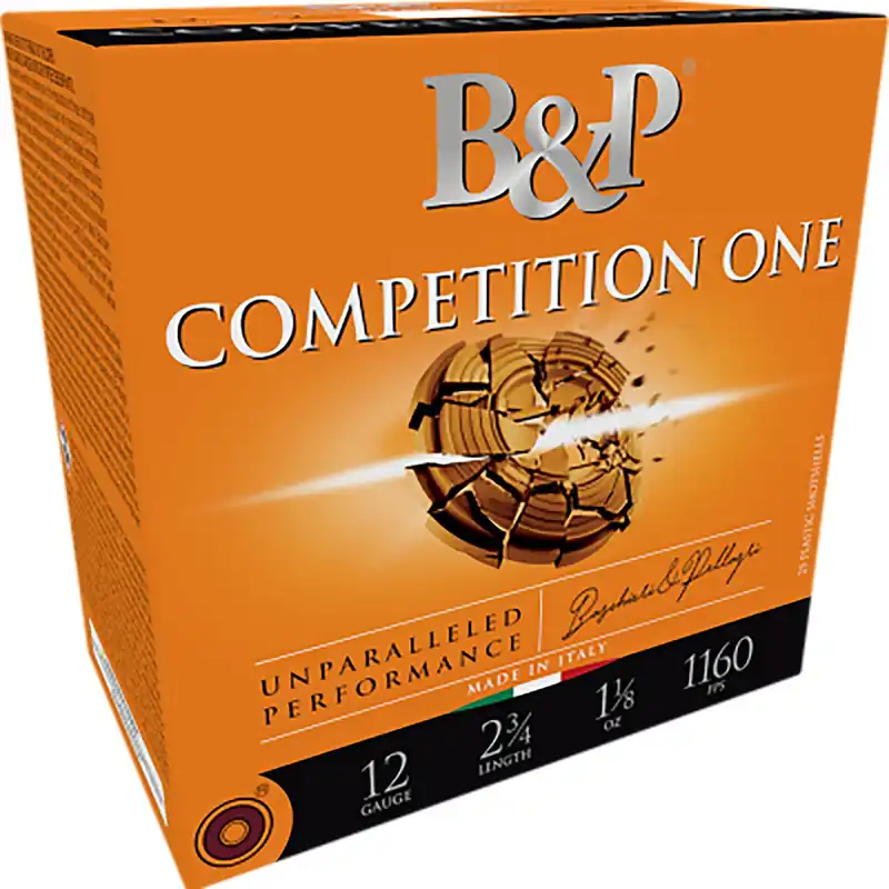B&p Ammunition 12B18CP8 Competition One 12Gauge 2.75" 1 1/8oz 8Shot 25 Per Box/10 Case