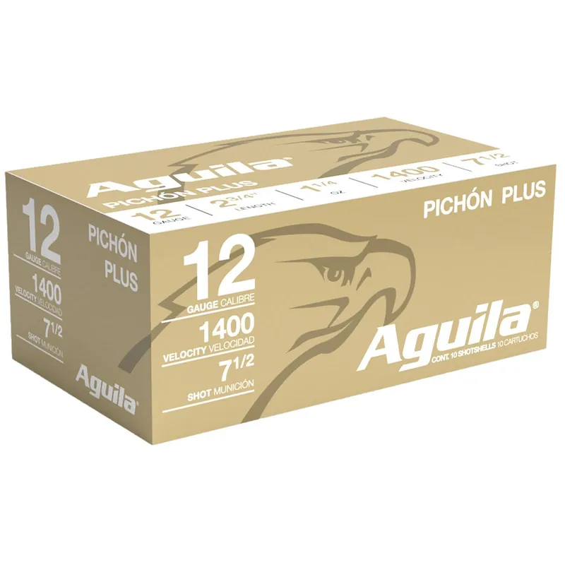 Aguila 1CHB1295 Pichon Plus 12Gauge 2.75" 1 1/4oz 7.5Shot 10 Per Box/25 Case