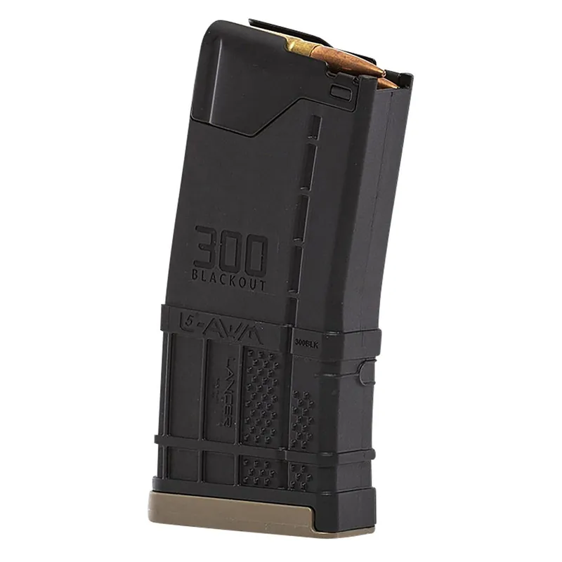 Lancer L5AWM Blackout 20rd 300 Blackout For AR-15 Opaque Black Polymer