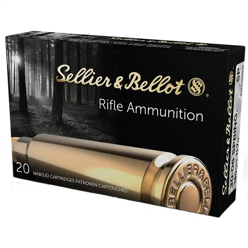 Sellier & Bellot SB3006B Rifle 30-06Springfield 180gr Soft Point 20 Per Box/20 Case