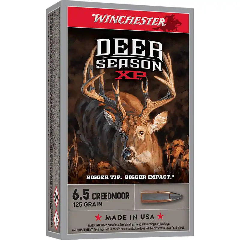 Winchester Ammo X65DS Deer Season XP 6.5Creedmoor 125gr Extreme Point 20 Per Box/10 Case
