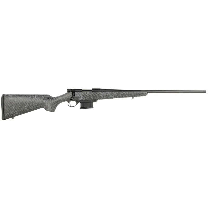 Howa HCE308GW 1500 Carbon Elevate 308 Win 5+1 24" Wrapped Carbon Fiber Threaded Barrel, Blued Drilled & Tapped Steel Receiver, Fixed Stocky‘s Black w/Gray Webbing Carbon Fiber Stock, Right Hand