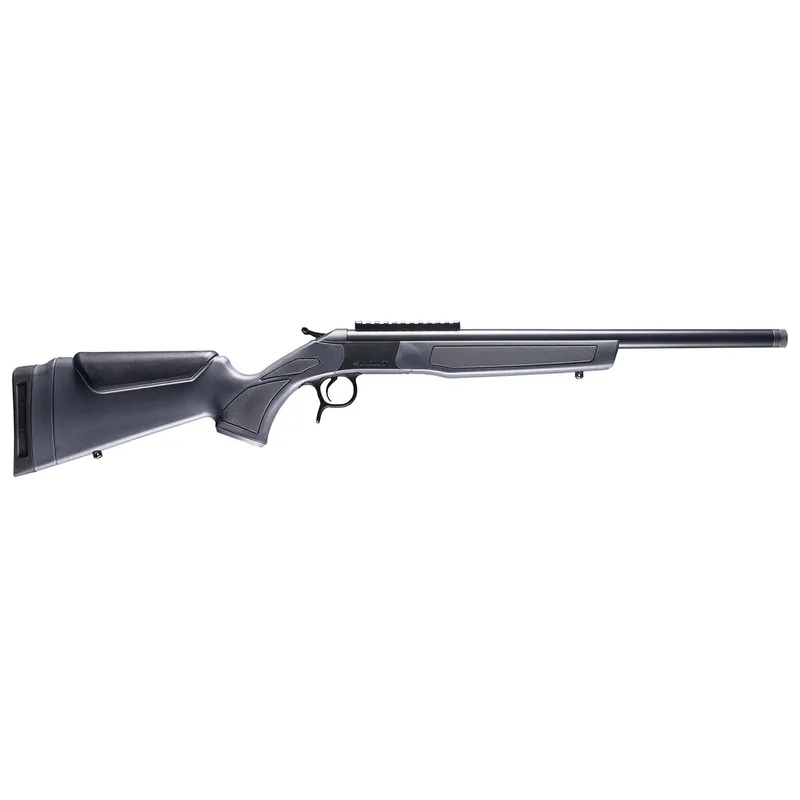 CVA CR4444 Scout 44 Mag 1rd 20" Blued Threaded Barrel, Blued Picatinny Rail Receiver, Stealth Gray Fixed Synthetic Stock