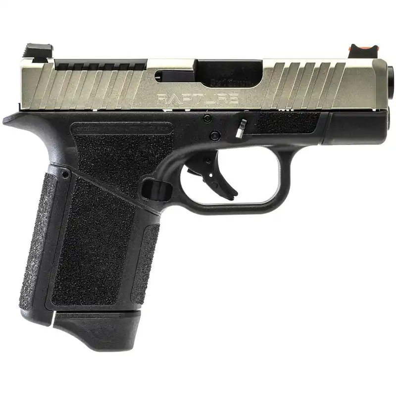 Gforce Arms GF932512GN Rapture Sub-Compact Frame 9mm Luger 12+1 3.25" Black Steel Barrel, Nickel Steel Optic Cut/Serrated Slide, Gray Cerakote Polymer Frame, Shield RMSc/RMR Footprint