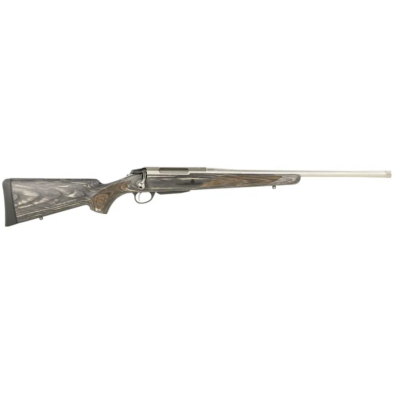 Tikka JRTXG33122MT T3x Laminated Full Size 308 Win 3+1 22.40" Stainless Threaded Barrel, Stainless Steel Drilled & Tapped Receiver, Oil Gray Fixed Laminate Stock, Right Hand