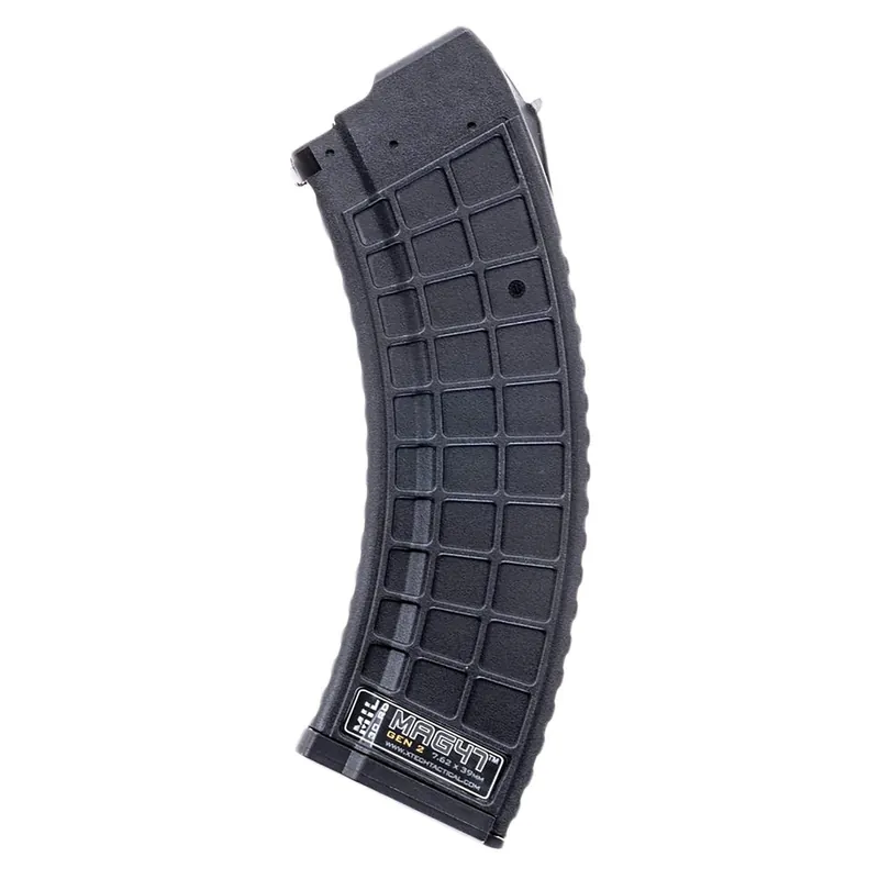 Xtech Tacitcal XTT1152BLKMIL Gen2 30rd Waffle 7.62X39 Fits AK-47 Black Stainless Steel