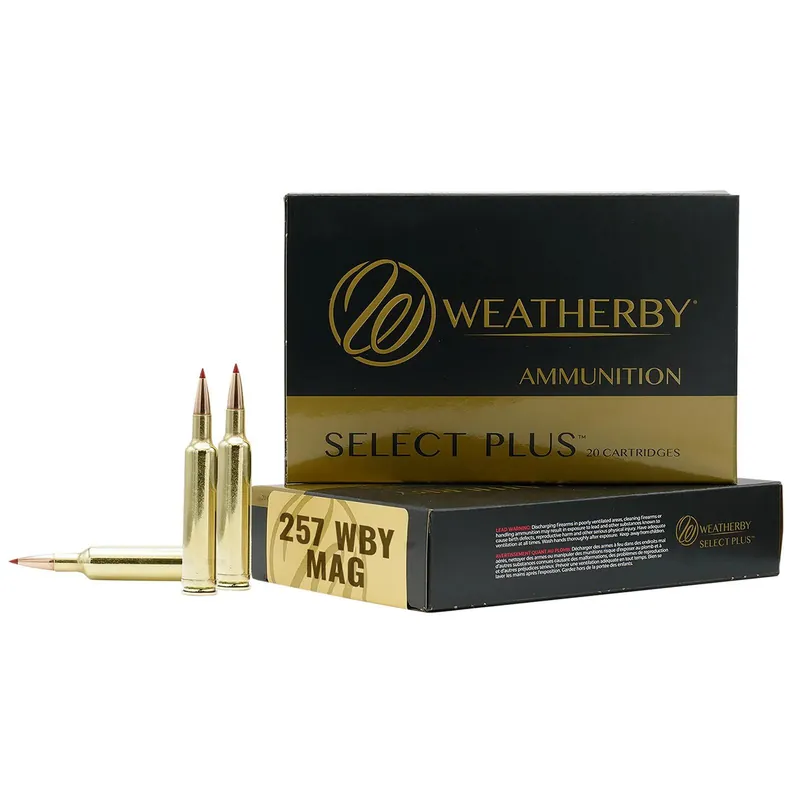 Weatherby M25792HCB Select Plus 257WthbyMag 92gr Hammer Custom 20 Per Box/10 Case