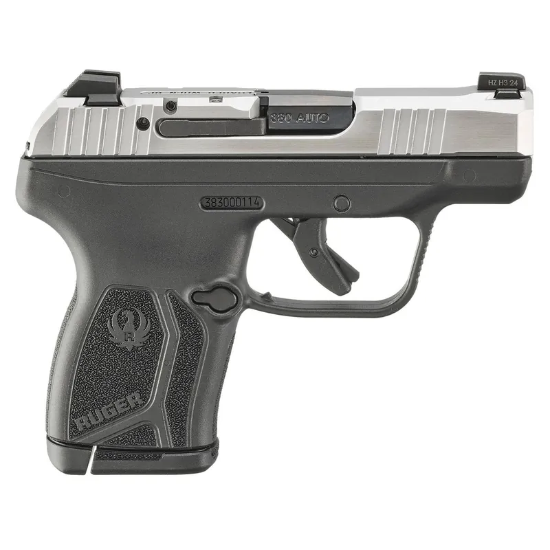 Ruger 13748 LCP Max *CA Complaint Compact Frame 380 ACP 10+1 2.80" Black Oxide Alloy Steel Barrel, Matte Stainless Serrated Steel Slide, Black Polymer Frame, Black Polymer Grip