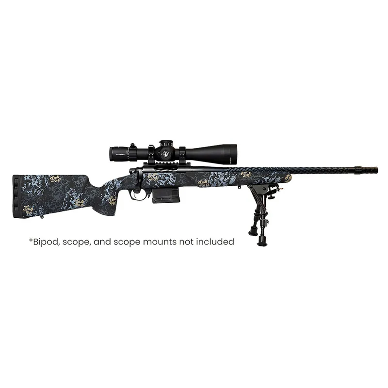 Iota Outdoors RF017S112214T19 Vandal Prime 6.5 Creedmoor 22" Black Spiral Fluted Threaded Barrel, Drilled & Tapped Receiver, Textured Iota EKO Carbon Fiber Stock