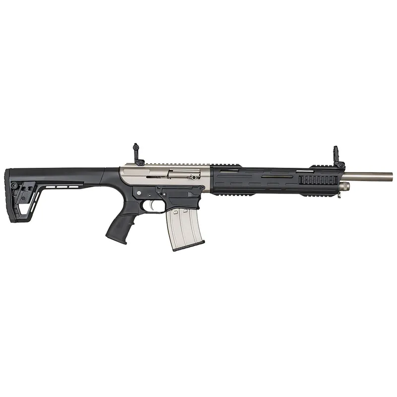 Tokarev USA 21000102 TAR MP 12 Gauge Semi-Auto 3" 5+1 18.50" Electroless Nickel Stainless Steel Barrel, Electroless Nickel Aluminum Receiver w/Picatinny Rail, M-LOK Handguards, Black Polymer Stock