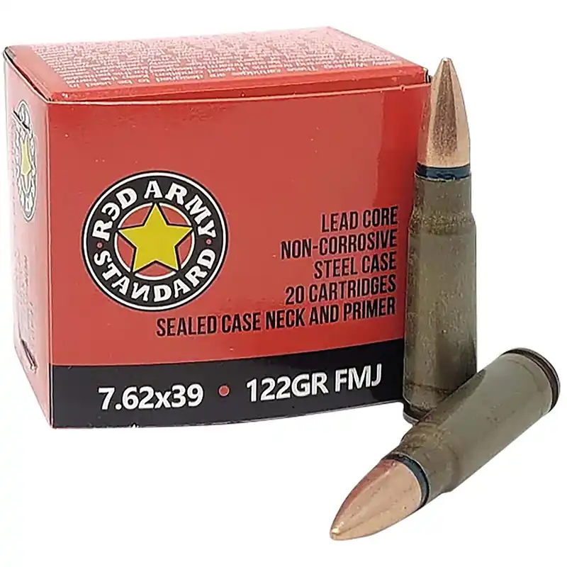 Red Army Standard AM3420 Rifle 7.62x39mm 122gr Full Metal Jacket 20 Per Box/50 Case