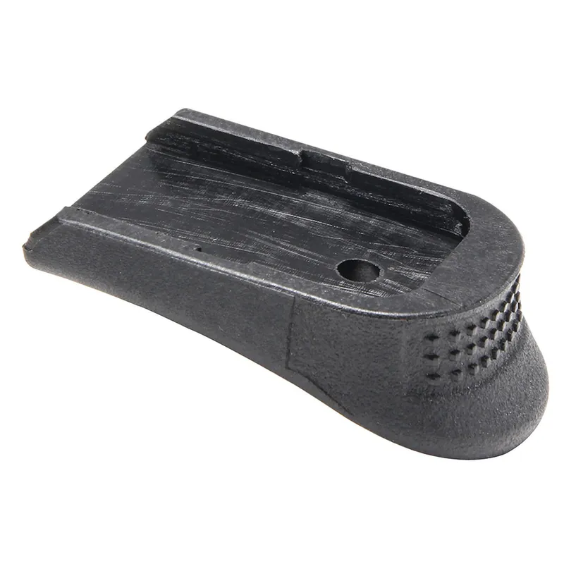 Pachmayr 03894 Grip Extender Extended Compatible w/ Glock 17/18/19/22/23/24/25/31/32/34/35/37, Black Polymer 2 Per Pack