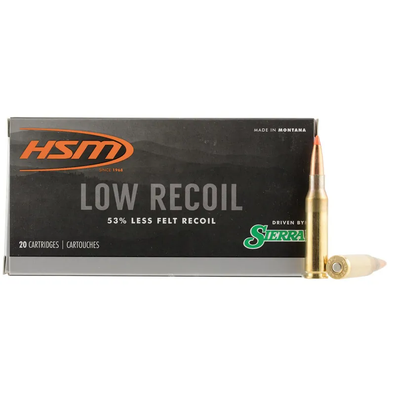 HSM 7MM0810N Low Recoil 7mm-08 Rem 140 gr Orange Polymer Tip 20 Per Box/ 25 Case