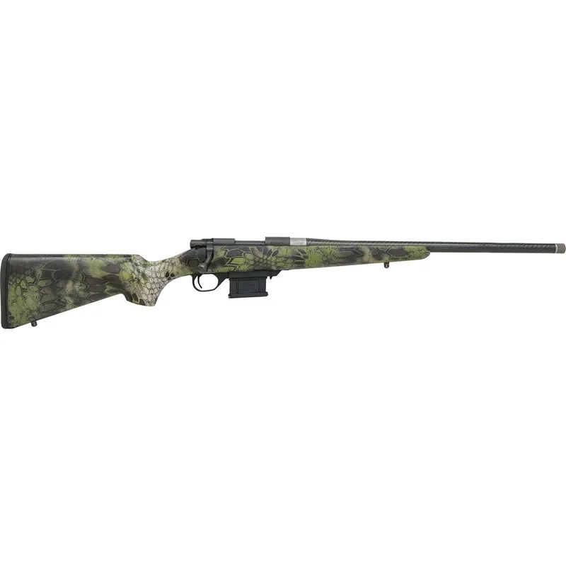 Howa HCE6ARCKAC 1500 Carbon Elevate 6mm ARC 20" Carbon Fiber/Stainless Steel Threaded Barrel, Black Steel Drilled & Tapped Receiver, Kryptek Altitude Fixed Stocky‘s Synthetic Stock, Right Hand