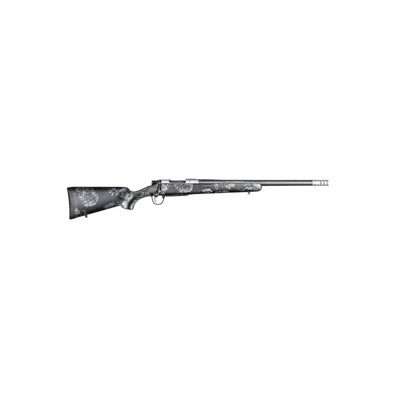 Christensen Arms 8010612900 Ridgeline FFT Full Size 243 Win 4+1, 20" Stainless Steel Threaded Barrel, Stainless Aluminum Receiver, Black w/Gray Accents Fixed Sporter w/Flash Forged Technology Stock