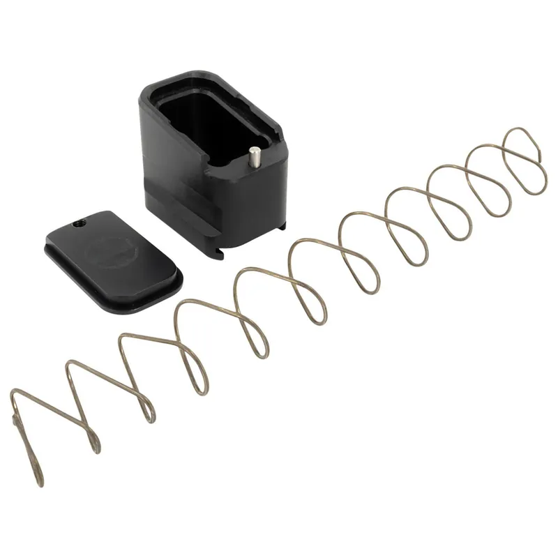 Shield Arms G19ME5BLK Magazine Extension +5 Extended 9mm Luger/40 S&W 5rd Compatible w/Glock 19/23, Black Anodized Aluminum