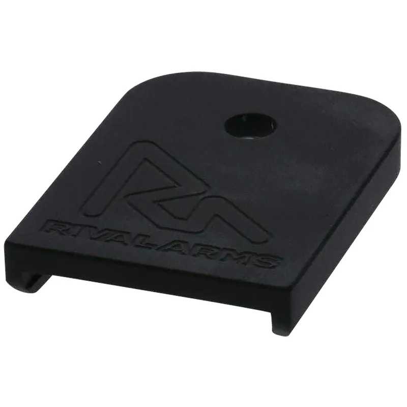 Rival Arms RA70G001A Mag Baseplate 9mm Luger/40 S&W/357 Sig, Compatible w/Glock (except 36/42/43/48), Black Aluminum