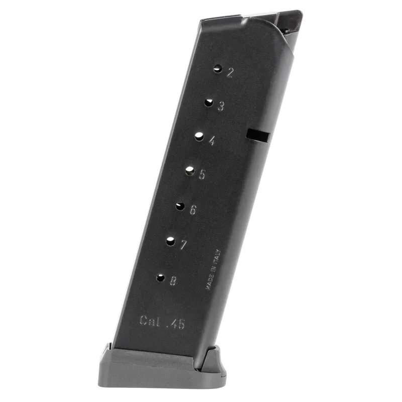 Mec-Gar MGCG4508MATCH 1911 Government 8rd 45 ACP, Blued w/Anti-Friction Coating Carbon Steel