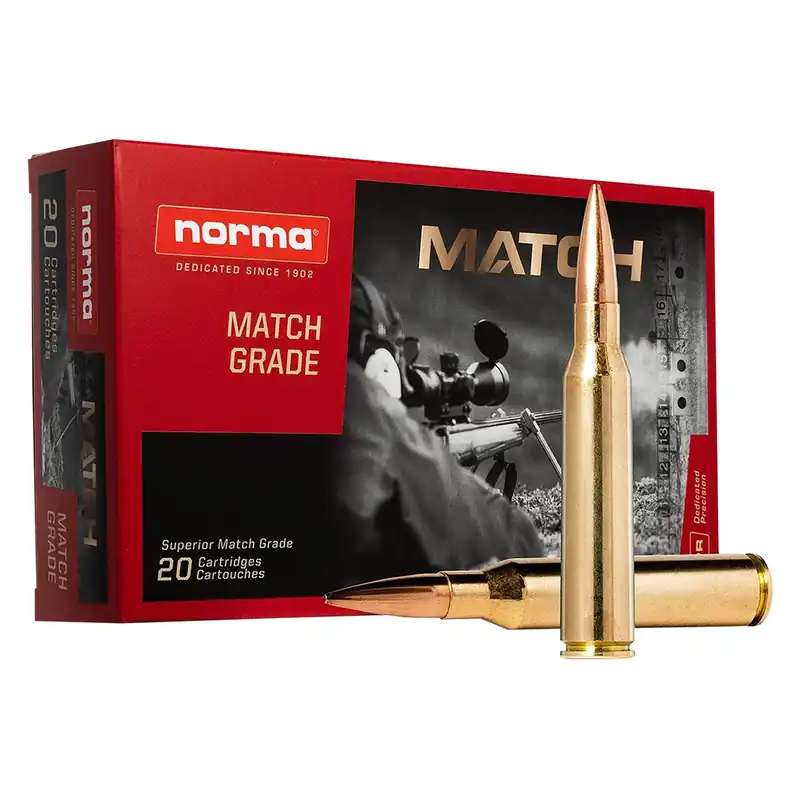 Norma Ammunition 10185442 Dedicated Precision Golden Target Match 338LapuaMag 250gr Hollow Point Boat Tail 20 Per Box/10 Case
