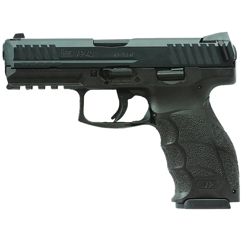 HK 81001161 VP40 40 S&W 10+1 4.09" Black Steel Barrel, Black Cerakote Serrated Steel Slide, Black Polymer Frame w/Picatinny Rail, Black Interchangeable Backstrap Grip