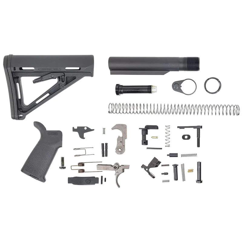 Dpms Panther Arms DP51655109854 MOE PPT Lower Build Kit AR-15 Includes Black Magpul Grip & Magpul MOE Black Stock