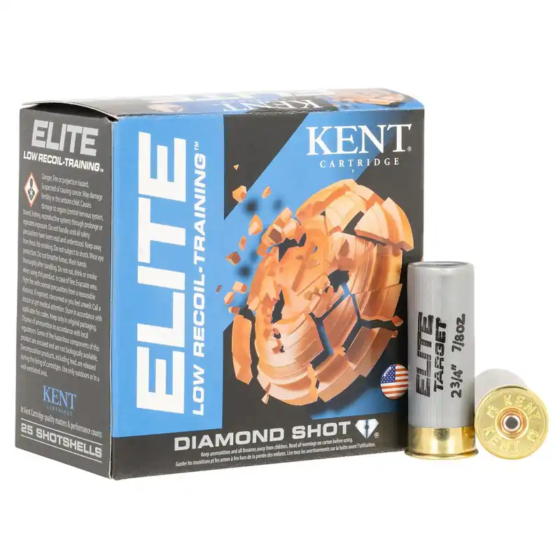 Kent Cartridge E12LB248 Elite 12Gauge 2.75" 7/8oz 8Shot 25 Per Box/10 Case