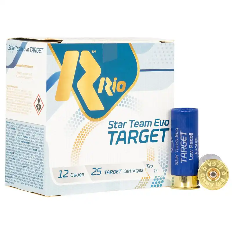 Rio Ammunition STT32LR75 Team Target 12Gauge 2.75" 1 1/8oz 7.5Shot 25 Per Box/10 Case