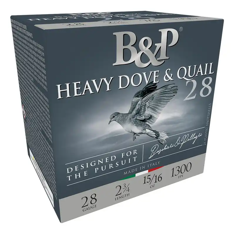 B&P Ammunition 28BD6 Heavy Dove & Quail 28Gauge 2.75" 15/16oz 6Shot 25 Per Box/10 Case