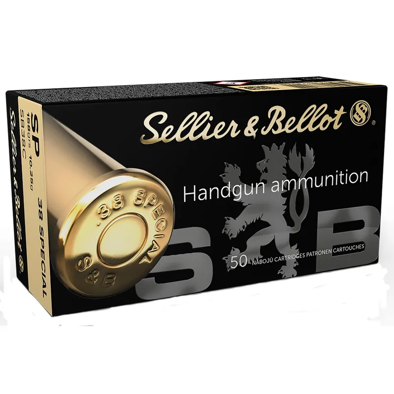 Sellier & Bellot SB38C Handgun 38Special 158gr Soft Point 50 Per Box/20 Case