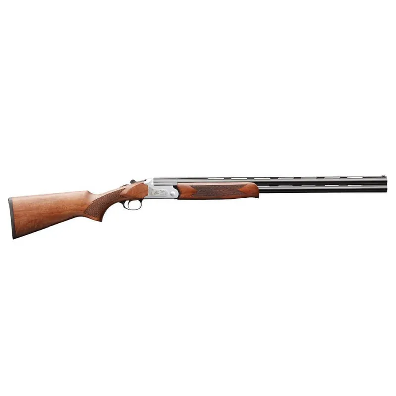 Charles Daly 930217 202 Full Size 20 Gauge Break Open 3" 2rd 26" Blued Vent Rib Barrel, Silver Engraved Steel Receiver, Fixed Walnut Wood Stock