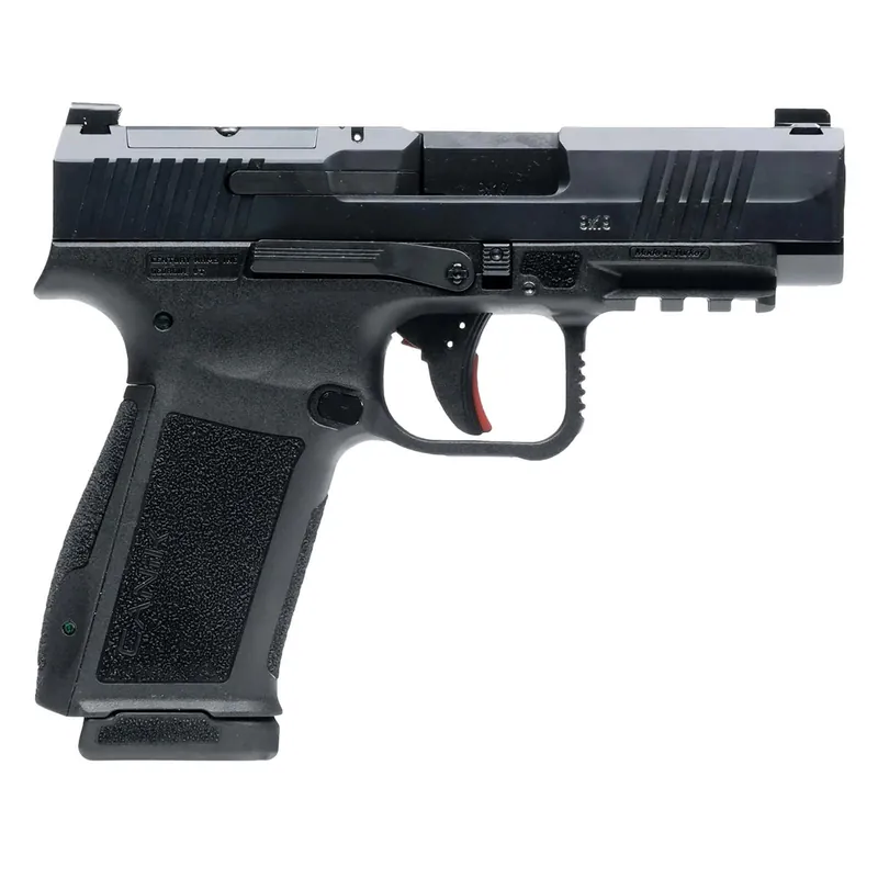 Canik HG7885N Mete MC9LS Sub-Compact Frame 9mm Luger 10+1 3.64" Black Steel Barrel, Black Nitride Serrated Steel Slide, Black Polymer Frame w/Picatinny Rail, Interchangeable Backstrap Grip