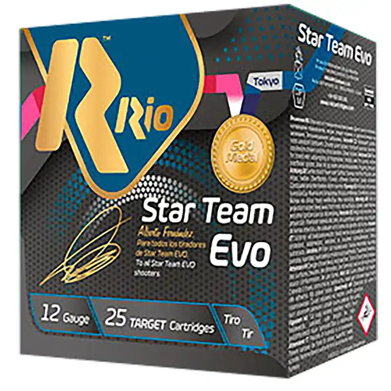 Rio Ammunition ST2875 Star Team EVO 12Gauge 2.75" 1oz 7.5Shot 25 Per Box/10 Case