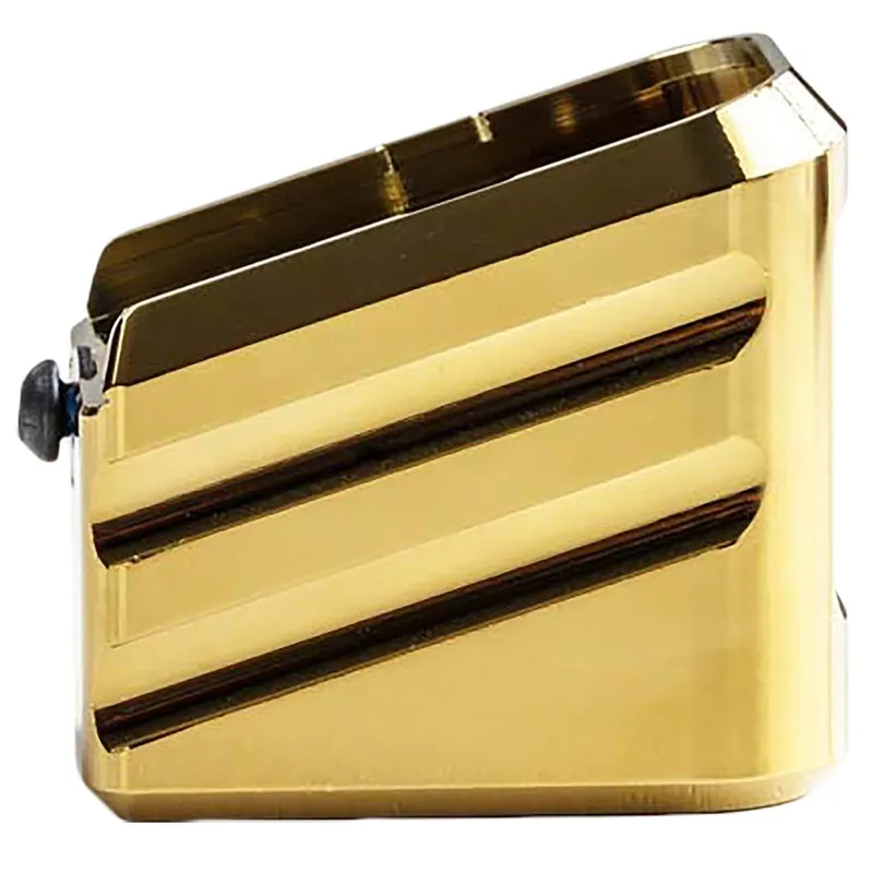 Cross Armory CRG+0MEG19GD Magazine Extension Fits Glock 19/23/32 Gen 1-5 Gold Aluminum