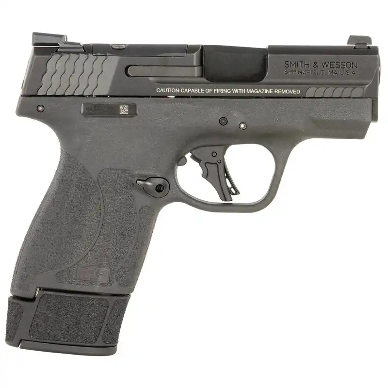Smith & Wesson 14196 M&P9 Shield 9mm Luger 15+1 3.10" Black Armornite Barrel, Optic Ready/Serrated Slide, Black Frame