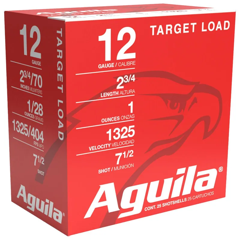 Aguila 1CHB1285 Sporting Clays 12Gauge 2.75" 1oz 7.5Shot 25 Per Box/10 Case