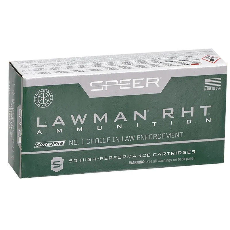Speer 53375 Lawman Training RHT 40S&W 125gr SinterFire Frangible 50 Per Box/20 Case