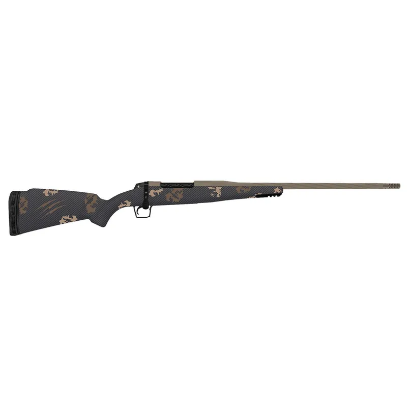 Fierce Firearms TWROG7PRC22BRS Twisted Rogue 7mm PRC 22" Smoked Bronze Cerakote Steel Threaded Barrel, Drilled & Tapped Steel Receiver LR Negative Comb, Sonora Ambush Camo Carbon Fiber Stock