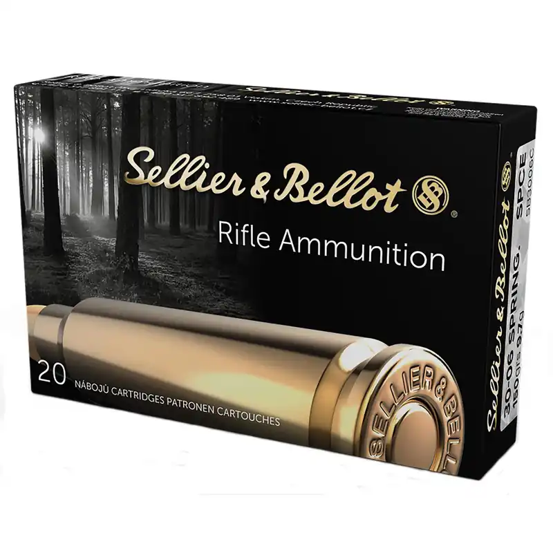 Sellier & Bellot SB3006C Rifle 30-06Springfield 150gr Soft Point Cut Through Edge 20 Per Box/20 Case