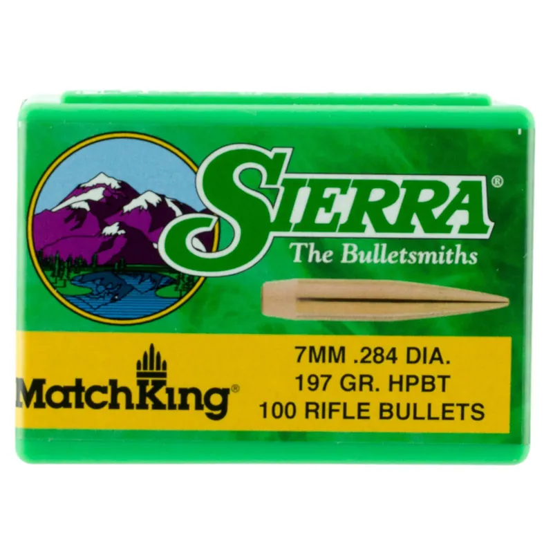 Sierra 1997 MatchKing 7mm 197gr Hollow Point Boat Tail 100/Box