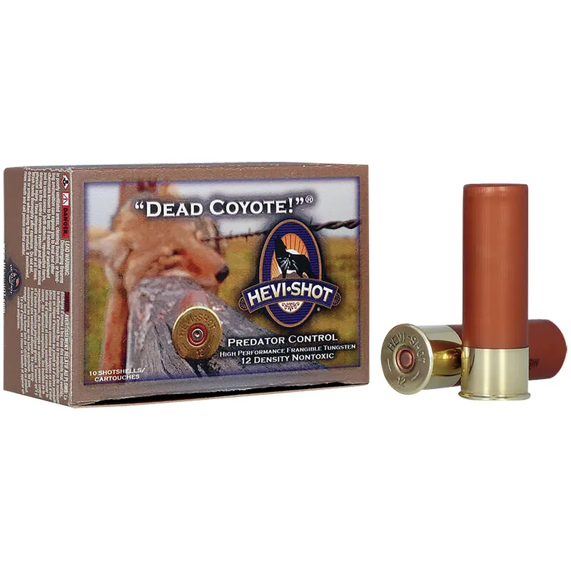 HEVI-Shot HS43030 Dead Coyote 12Gauge 3" 1 1/2oz TungstenT Shot 10 Per Box/10 Case