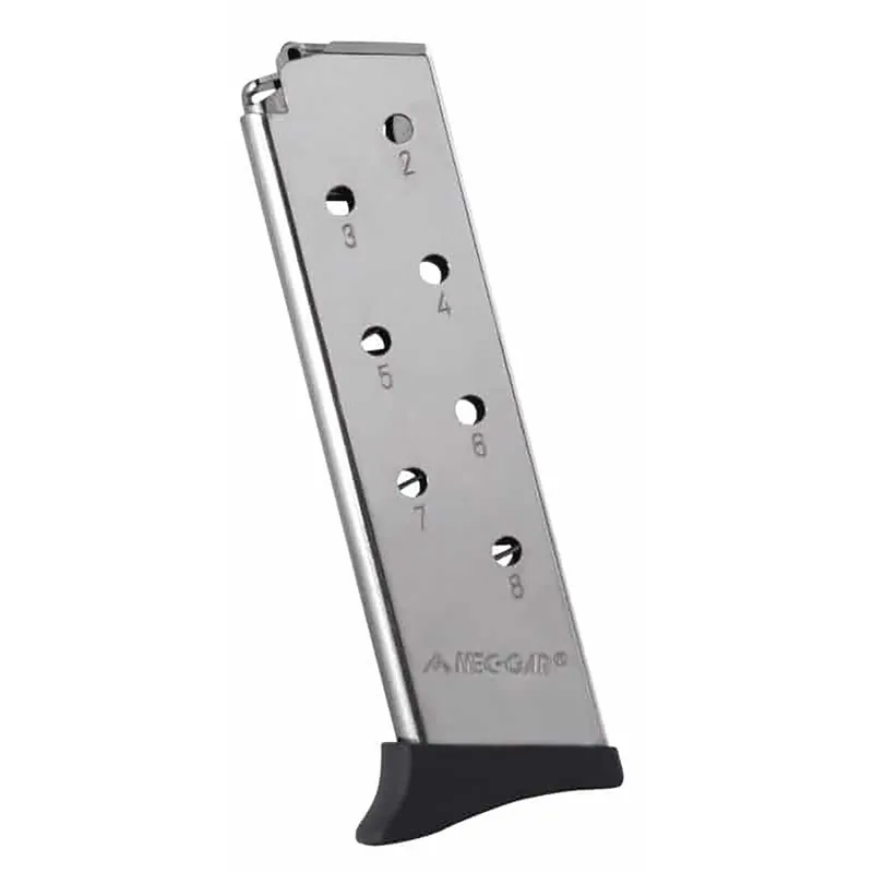 Mec-Gar MGBT3808N Bersa 8rd Detachable w/Finger Rest 380 ACP, Fits Bersa Thunder Nickel Carbon Steel