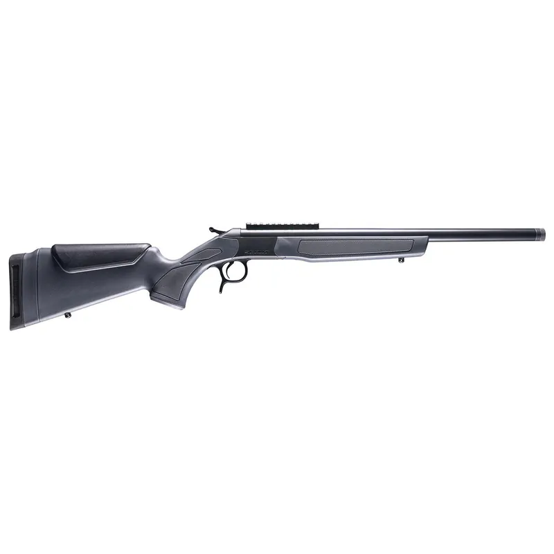CVA CR4434 Scout 223 Rem 1rd 20" Blued Threaded Barrel, Blued Picatinny Rail Receiver, Fixed Stealth Gray Synthetic Stock